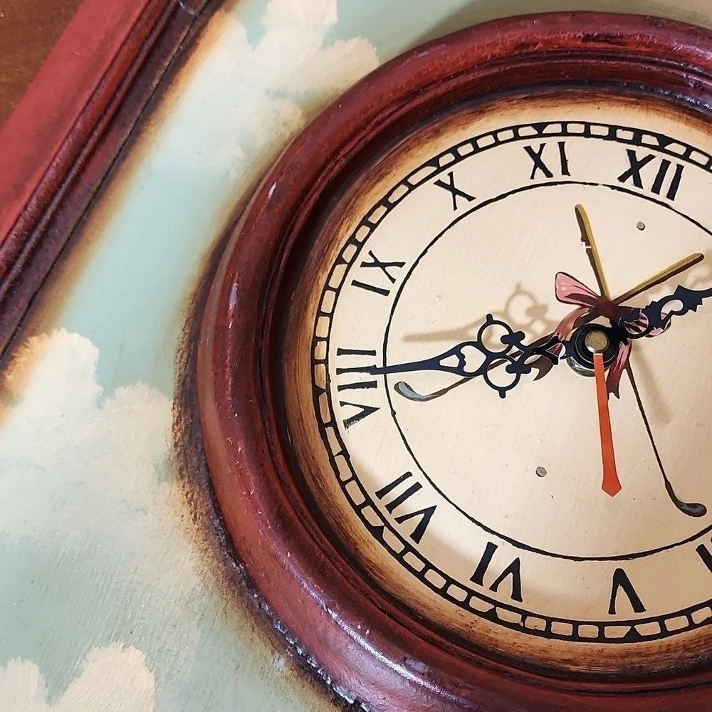 VINTAGE MAN GOLFER OPEN CLOCK